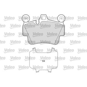 Bremsbelagsatz Scheibenbremse VALEO 601672 für Porsche Boxster Spyder 911 Cayman