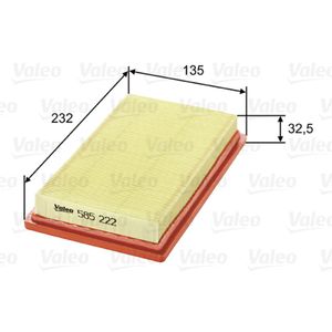 Luftfilter VALEO 585222