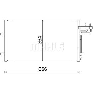 Kondensator Klimaanlage MAHLE AC 374 000S für Ford C-Max Focus II Turnier