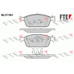 Bremsbelagsatz Scheibenbremse FTE 9010978 für Ford Focus III Turnier