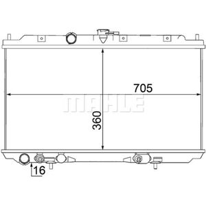 Kühler Motorkühlung MAHLE CR 1488 000S