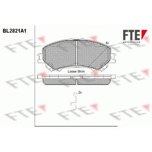 Bremsbelagsatz Scheibenbremse FTE 9011004 für Renault Kadjar Koleos II