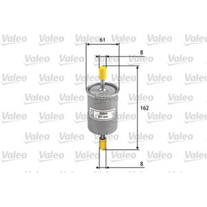 Kraftstofffilter VALEO 587008 für Opel Seat Rover Peugeot Fiat Alfa Romeo Lancia