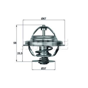 Thermostat Kühlmittel MAHLE TX 21 80D für BMW Alpina 3er B6