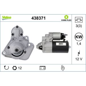 Starter VALEO 438371 für Renault Dacia Kangoo Rapid Modus Grand