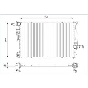 Kühler Motorkühlung VALEO 701162 für BMW X3