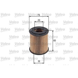 Ölfilter VALEO 586542 für Mini Chrysler PT Cruiser Neon II