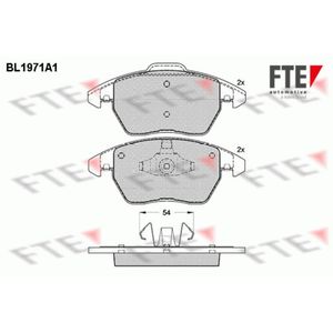 Bremsbelagsatz Scheibenbremse FTE 9010556 für Peugeot Citroën Opel 208 I 307 CC