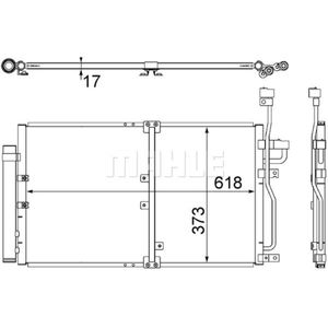 Kondensator Klimaanlage MAHLE AC 510 000S für Chevrolet Opel Captiva Antara A