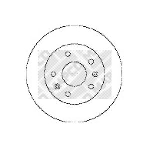 Bremsscheibe MAPCO 15598 (2 Stk.) für Land Rover Freelander I