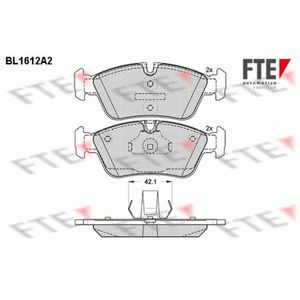 Bremsbelagsatz Scheibenbremse FTE 9010247 für BMW Wiesmann Alpina 3er Z3