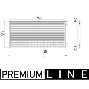 Kondensator Klimaanlage MAHLE AC 945 000P für Renault Opel Fiat Trafic III