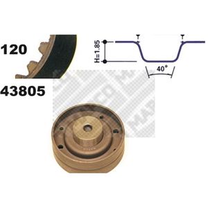 Zahnriemensatz MAPCO 23805 für Audi VW 100 C3 Coupe B2 Quattro Avant