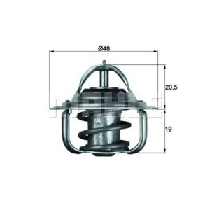 Thermostat Kühlmittel MAHLE TX 5 92D für Ford Courier Escort VI