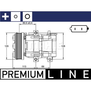 Kompressor Klimaanlage MAHLE ACP 101 000P für Ford Mondeo I Turnier