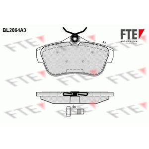 Bremsbelagsatz Scheibenbremse FTE 9010647 für Fiat Peugeot Citroën Scudo Expert