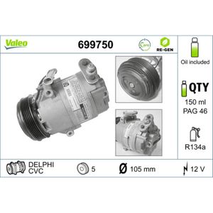 Kompressor Klimaanlage VALEO 699750 für Opel BMW Astra G CC Corsa D Zafira A