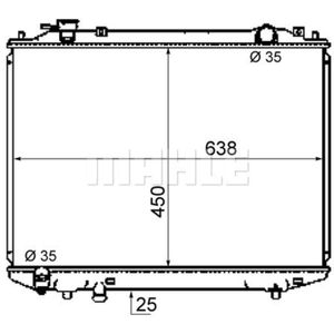 Kühler Motorkühlung MAHLE CR 1746 000S für Ford Ranger