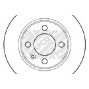 Bremsscheibe MAPCO 15911 (2 Stk.) für Skoda Favorit Forman