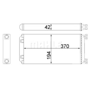 Wärmetauscher Innenraumheizung MAHLE AH 130 000S