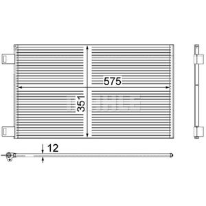 Kondensator Klimaanlage MAHLE AC 569 000P für Renault Mercedes-Benz Kangoo Rapid