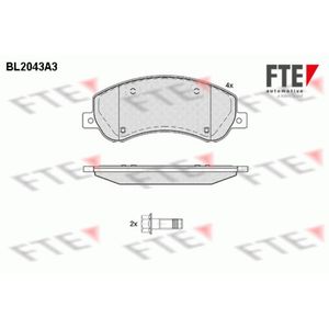 Bremsbelagsatz Scheibenbremse FTE 9010628 für VW Amarok