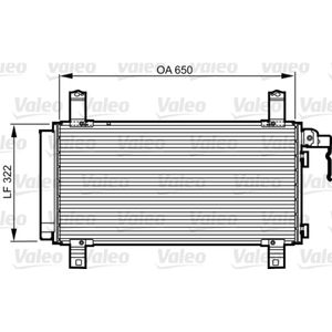 Kondensator Klimaanlage VALEO 818090