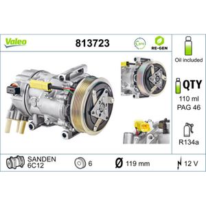 Kompressor Klimaanlage VALEO 813723 für Peugeot Citroën 508 SW I 308 Partner