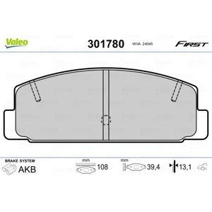 Bremsbelagsatz Scheibenbremse VALEO 301780