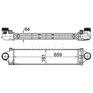 Ladeluftkühler MAHLE CI 501 000S für Land Rover Freelander 2