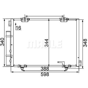 Kondensator Klimaanlage MAHLE AC 260 000S