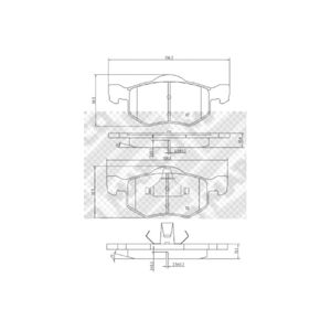 Bremsbelagsatz Scheibenbremse MAPCO 6731 für Ford Maverick