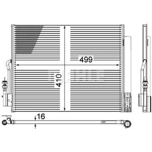 Kondensator Klimaanlage MAHLE AC 596 000P für Opel Meriva B