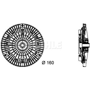 Kupplung Kühlerlüfter MAHLE CFC 52 000P für Mercedes-Benz Sprinter
