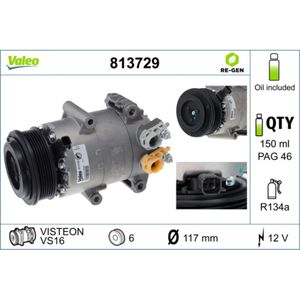 Kompressor Klimaanlage VALEO 813729 für Ford Focus III Turnier B-Max