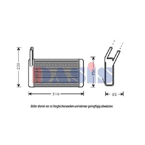 Wärmetauscher Innenraumheizung AKS DASIS 379120N für Land Rover Range I