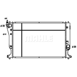 Kühler Motorkühlung MAHLE CR 1080 000S für Mercedes-Benz C