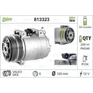 Kompressor Klimaanlage VALEO 813323 für Ford Volvo Focus II Turnier V50