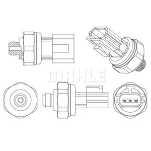 Druckschalter Klimaanlage MAHLE ASE 11 000P für Hyundai Kia Sonata V Ix20 I30