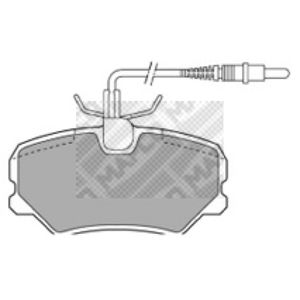 Bremsbelagsatz Scheibenbremse MAPCO 6309 für Peugeot 405 I Break 306