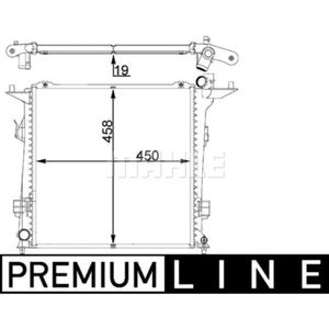 Kühler Motorkühlung MAHLE CR 1401 000P für Kia Cee'd SW Pro