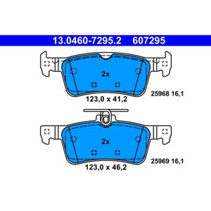 Bremsbelagsatz Scheibenbremse ATE 13.0460-7295.2 für Peugeot 308 II SW