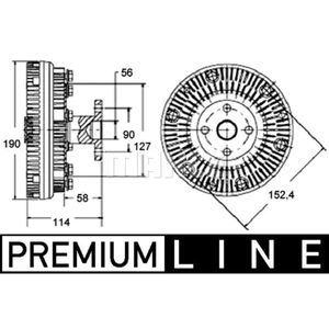 Kupplung Kühlerlüfter MAHLE CFC 140 000P