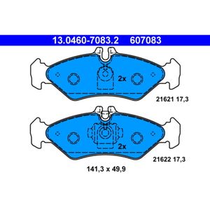 Bremsbelagsatz Scheibenbremse ATE 13.0460-7083.2 für Mercedes-Benz VW Sprinter