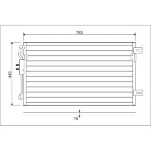 Kondensator Klimaanlage VALEO 817739 für Chrysler Voyager IV