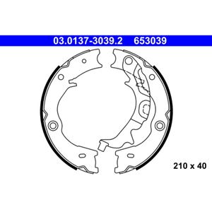 Bremsbackensatz Feststellbremse ATE 03.0137-3039.2 für Kia