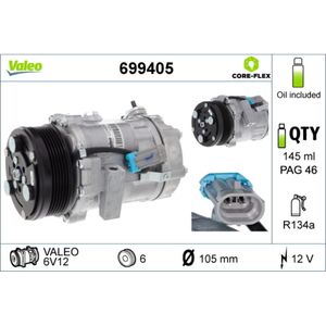 Kompressor Klimaanlage VALEO 699405 für Opel Ford Astra G CC S-Max