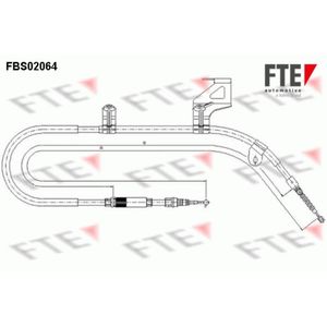 Seilzug Feststellbremse FTE 9250066 für VW Passat B5 Variant