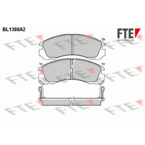 Bremsbelagsatz Scheibenbremse FTE 9010160 für Citroën Peugeot C-Crosser 4007