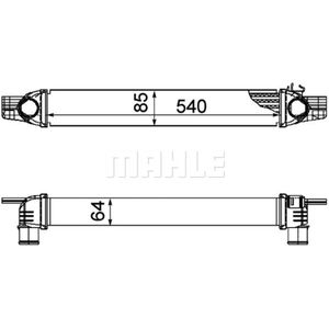 Ladeluftkühler MAHLE CI 194 000P für Fiat Citroën Peugeot Fiorino Nemo Qubo